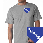 HBQVB Baseball Grey T-Shirt