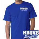 HBQVB Softball Royal T-Shirt